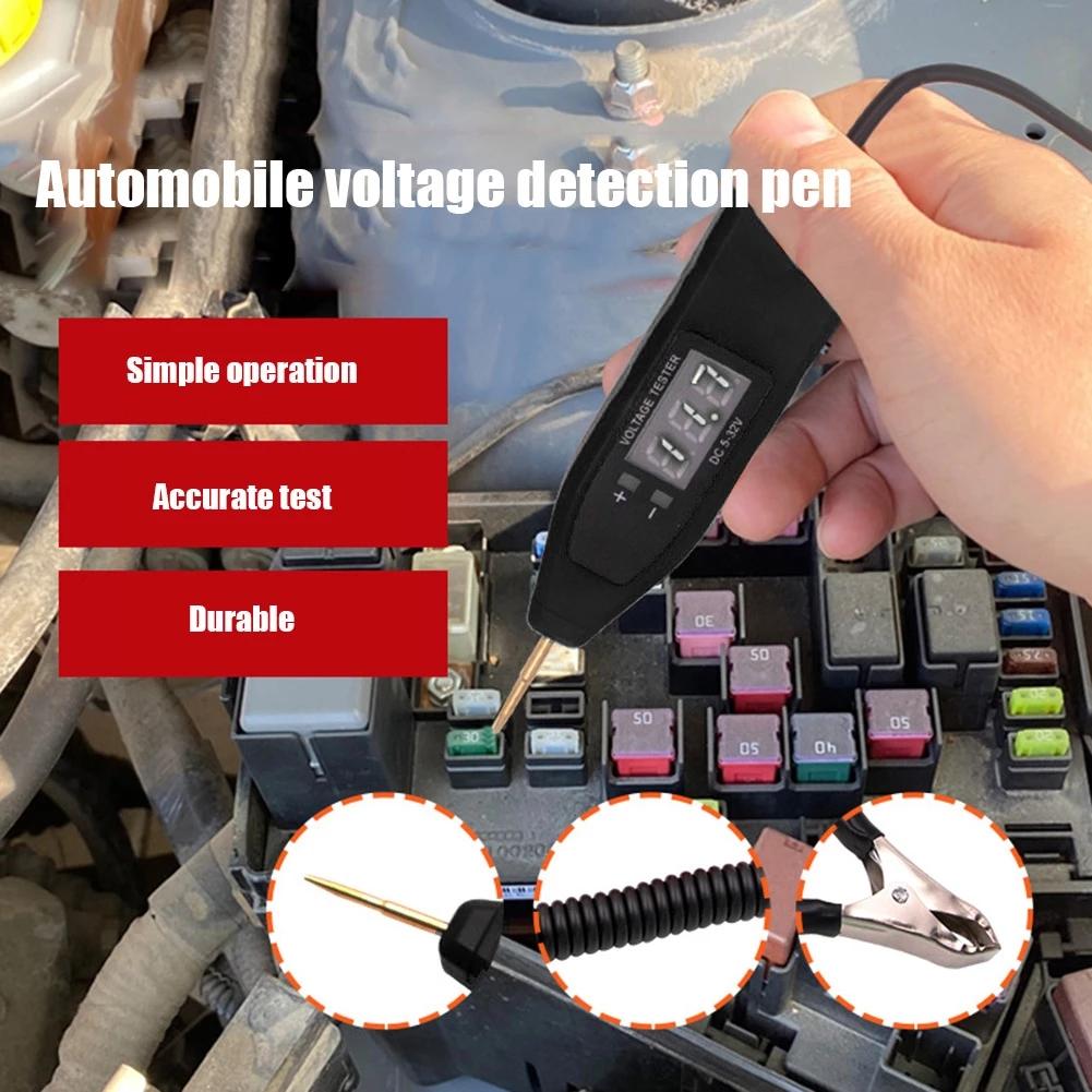 New Car Circuit Tester 5-32V Electric Digital Display Voltage Test Universal Auto Voltage Detector