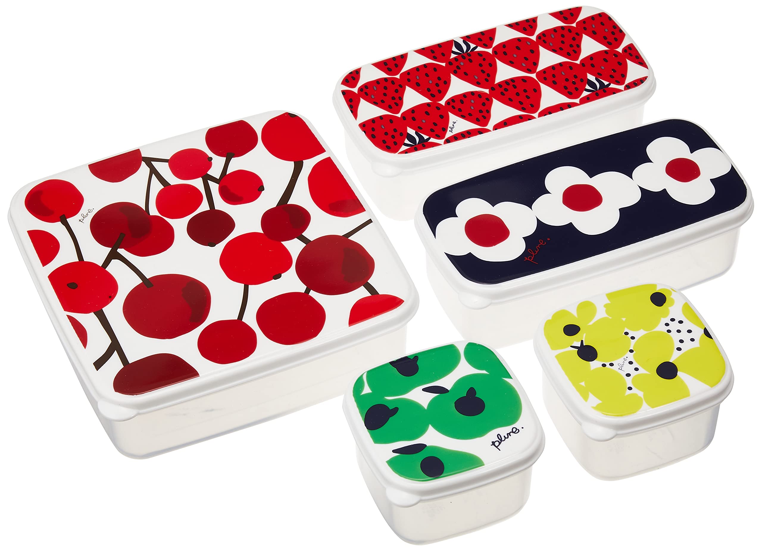 

Tamahashi Enamel Storage Containers, 5-Piece Set, Sealable, Made in Japan, Gift Set, Prune, PL-114, 1003191