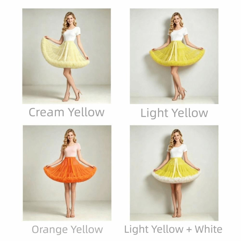 58 Styles Lolita Tutu Skirt 42cm 280g Hexagon Mesh Crinoline No Bone Petticoat Daily Cosplay