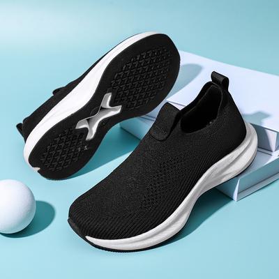 Nieuwe brede kop brede zool leest schoenen met grote kop casual sport hardloopschoenen zachte zool luie schoenen vliegend breisel