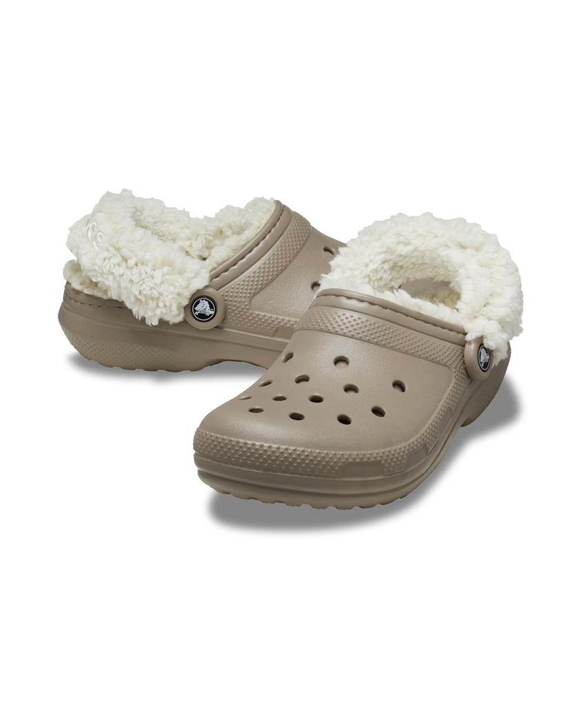 Crocs Classic Fleece Lined Clogs (Fleece Straps) - Mushroom / 211396-195