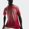 On Pace Mesh Breathable Gradient Versatile Round Neck Pullover Short Sleeve T-Shirt Men Tops Red 1MF10030672