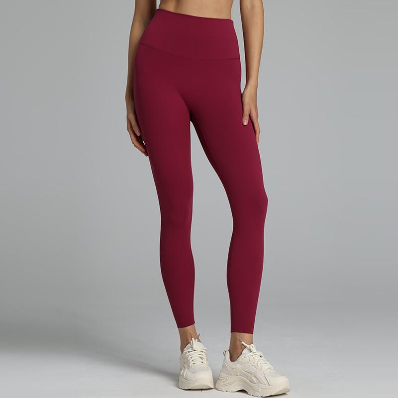 High-Waisted Seamless Yoga Leggings Women 4-Way Stretch Tummy Control Workout Pants With Breathable Nylon Spandex