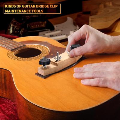 Instrument de luthier cu clemă pentru podul de chitară, accesoriu portabil ușor pentru reparații muzicale