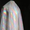 Rainbow Gradual Color Creative Mesh Yarn Fabric White Soft Designer DIY Sewing Dress Sheer Material Photography Background Cloth