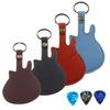 Leather Key Chain Guitar Picks Holder Keychain Guitar Plectrums Bag Picks Pouch Guitar Strap Guitar Picks Carrying Case