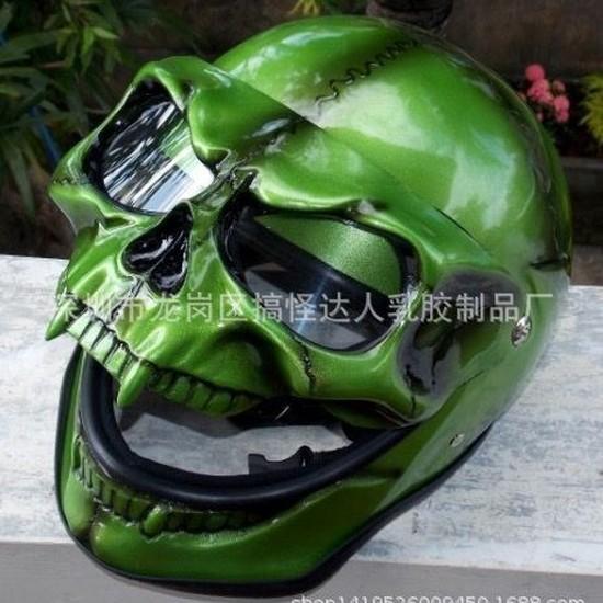 Halloween skull mask, movable skull headgear, full skull mask, dark movable skull head