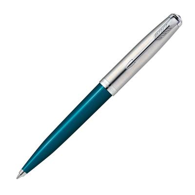 Parker Ballpoint Pen 51 Teal Blue CT Medium Point Oil Based Gift Box Genuine Imported Product 2123510Z