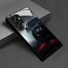 Black Car Phone Case Glass Phone Case For Samsung Galaxy S26 S25 S24 S22 S23 Ultra S21 S20 Plus 5G Frosted Non-Slip Full Cover