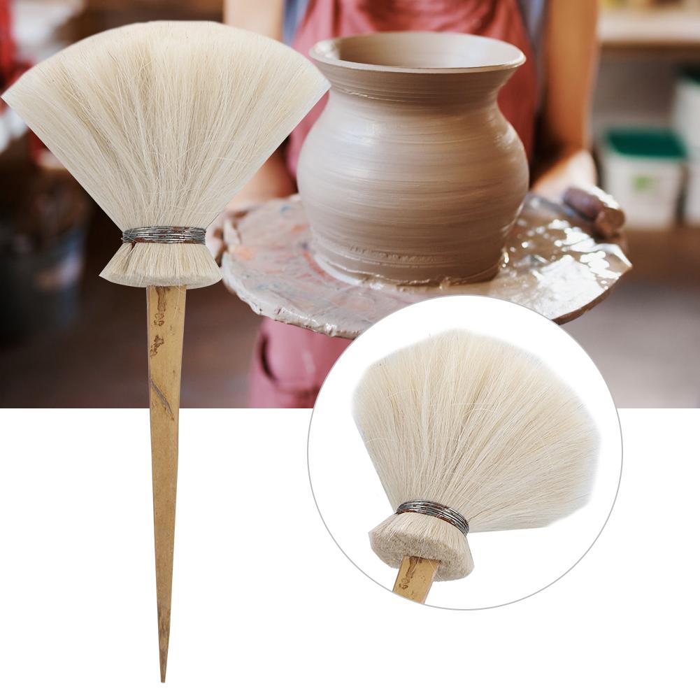 Pottery Art Cleaning Brush Clay Ceramic Water Replenishing Brushing Modeling Tool (Medium)