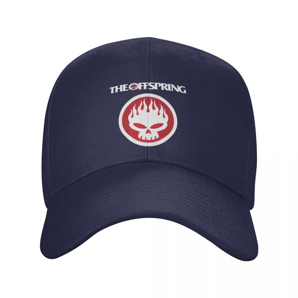 The Offspring Flaming Skull On Circle Logo Baseball Caps Snapback Men Women Hats Outdoor Cap Hip Hop Baseball Hat Casquette