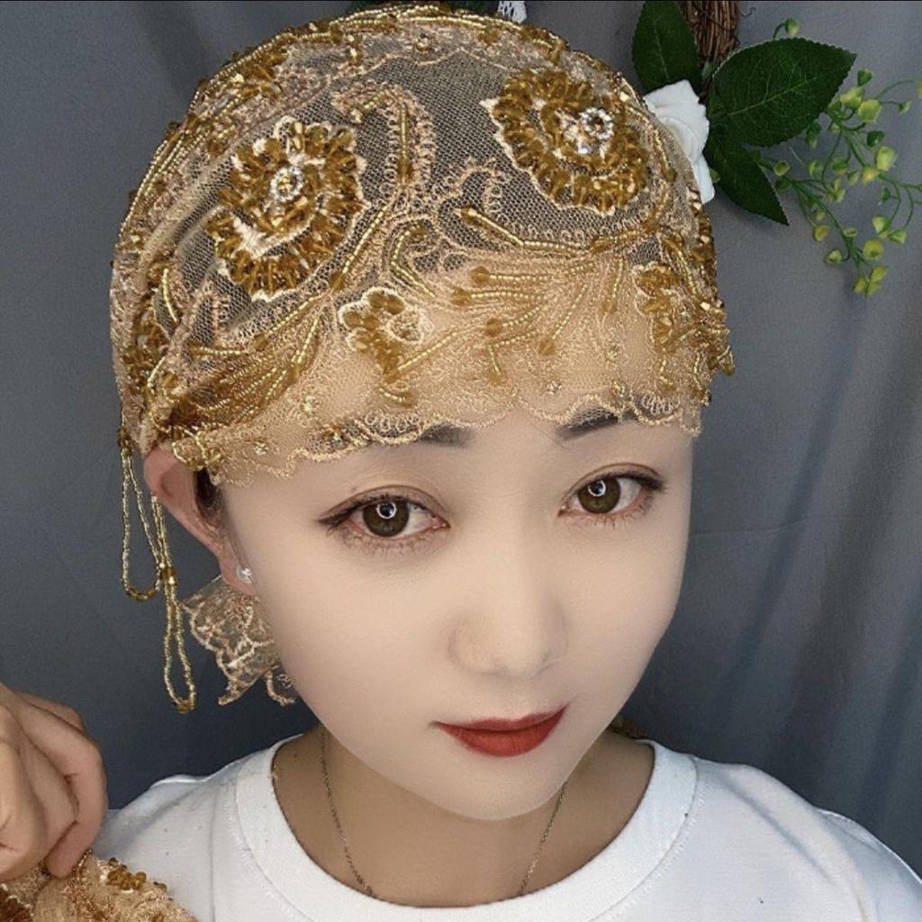 2023 Handmade Lace Shawl & Tassel Headscarf