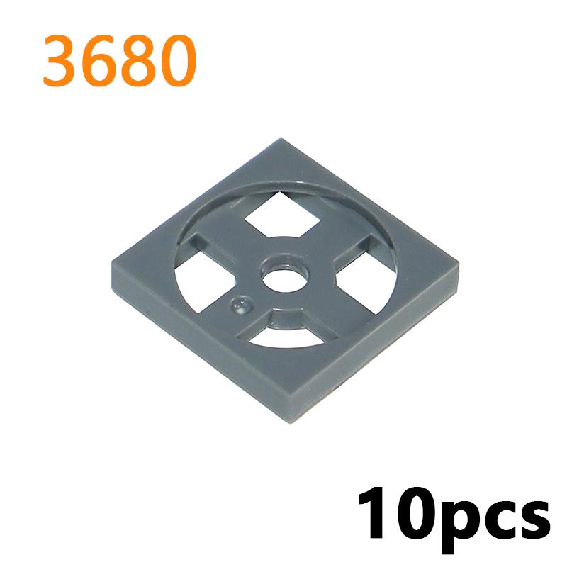 Building Blocks Technology Accessories Turntable 2x2 Plate Base 3680 Turntable 2x2 Plate Top 3679 MOC Parts Bricks Toys for Kids