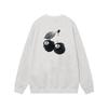 Unisex Oversized Cotton Crewneck Sweatshirt With Letter Dice Print Fall Youth Streetwear