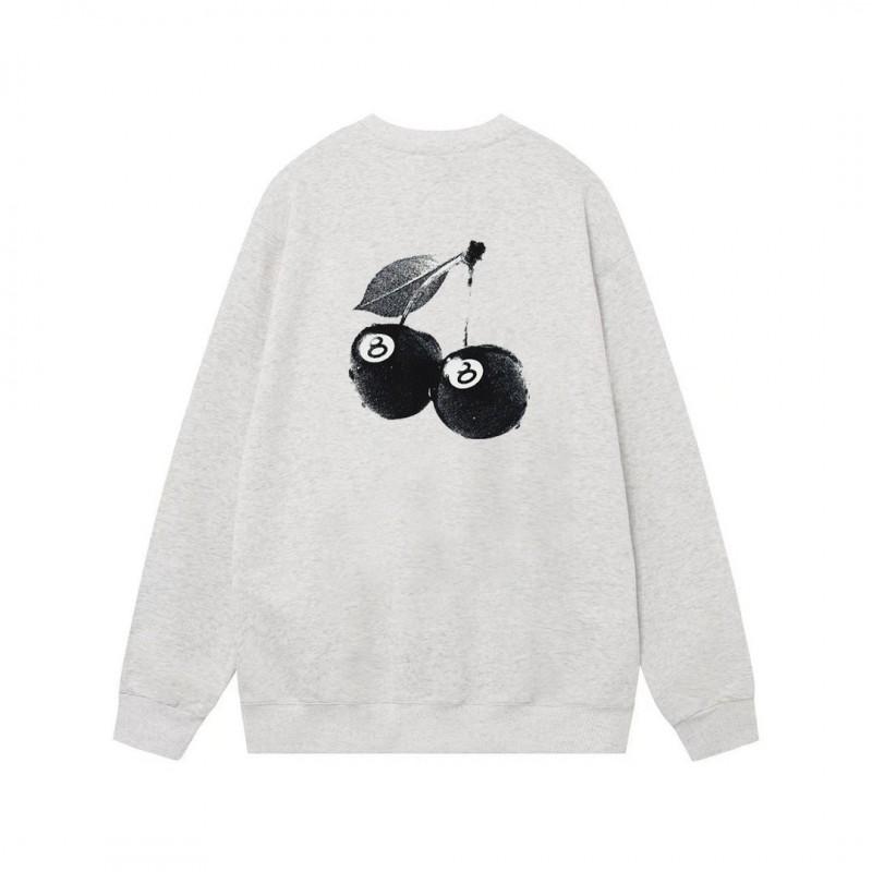 Unisex Oversized Cotton Crewneck Sweatshirt With Letter Dice Print Fall Youth Streetwear