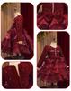 Girls' Wine Red Sequin Skirt with Bow & Tulle - Autumn/Winter Formal Christmas Dress