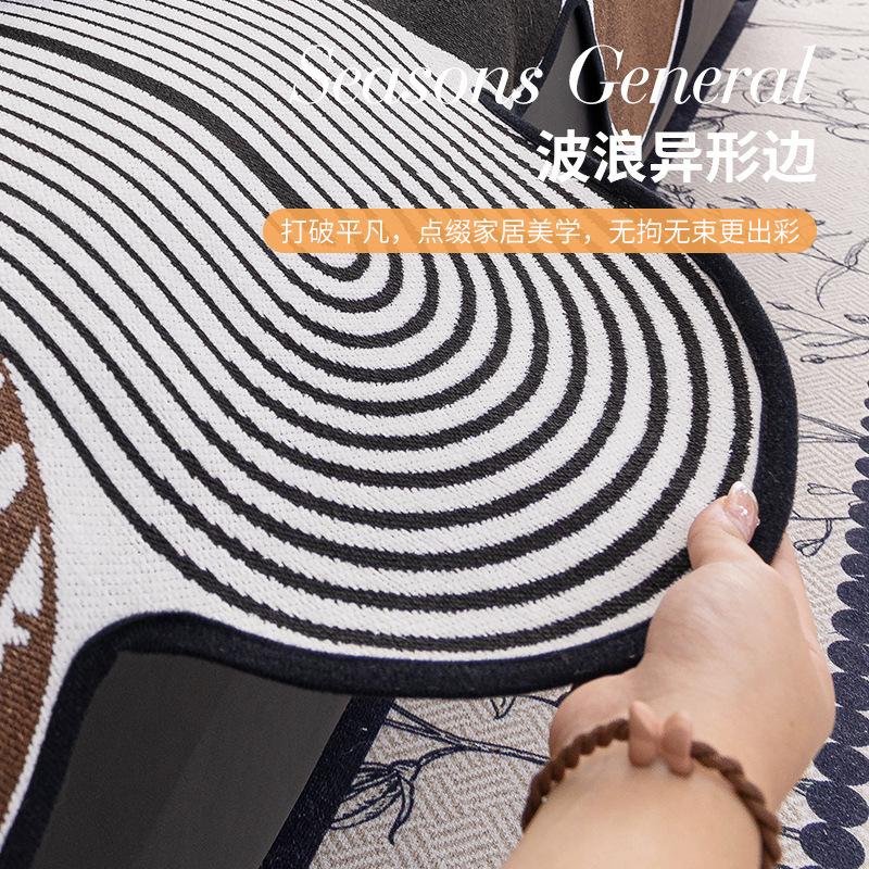 Special-Shaped Chenille Sofa Cushion, Universal In All Seasons, Modern Light Luxury Straight-Row Sofa, One-Piece Non-Slip Seat Cushion
