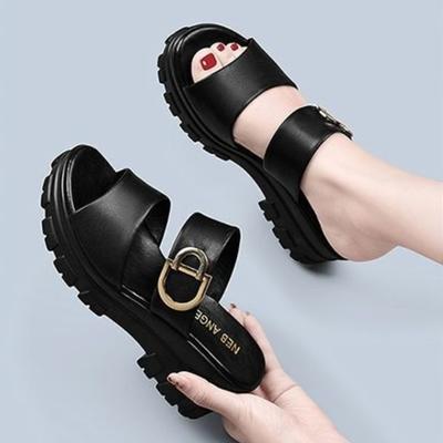 Zapatillas de Moda para Mujer Sandalias de Plataforma Zapatos Gruesos para Mujer Chanclas Casuales para Exteriores Zapato Elegante Alta Calidad Novedades Rebajas Lujo