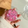 Color Sequined Flower Pearl Magnetic Mobile Phone Airbag Bracket Retractable Ring Desktop Lazy Drama Support