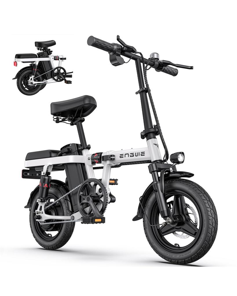 Electric Bike Foldable ENGWE T14 14" 250W Motor Top Speed 25Km/h 48V 10AH Range 40Km Load 120KG Blue