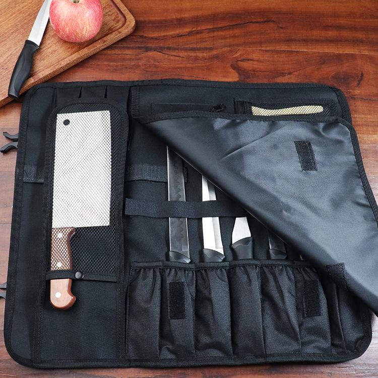 Foldable Waterproof Wear-resistant Chef Bag, Portable Kitchen Knife Backpack Multi Utensil Storage Pack