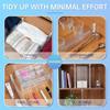 Easy Assemble Adjustable Drawer Dividers Trasparent Drawer Separators Tools  Kitchen Utensils