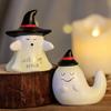 Halloween Figure Compact Resin Ghost Desktop Ornament Halloween Decoration for Home Parties Window