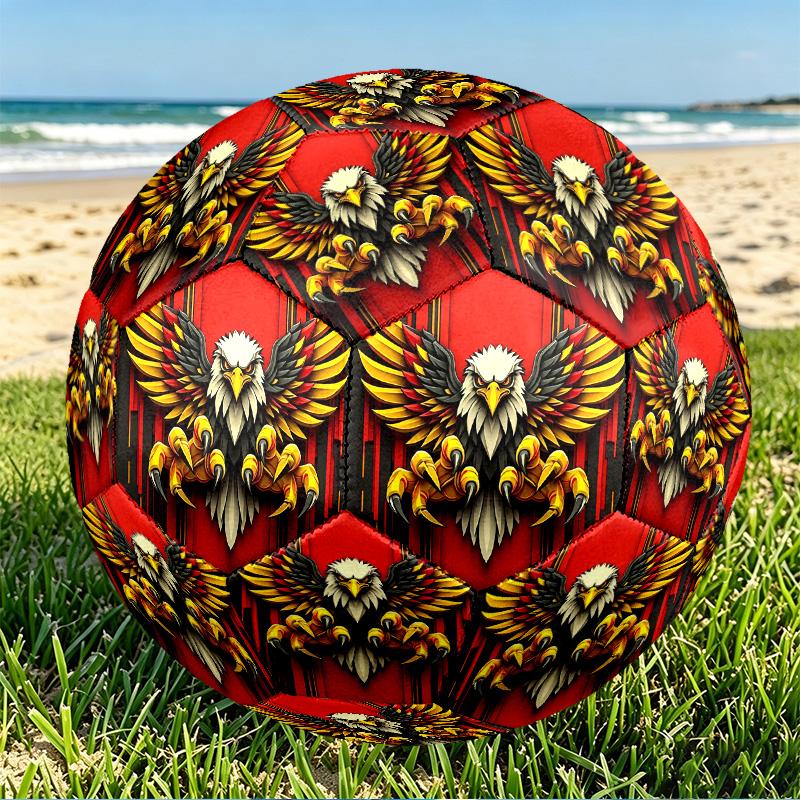 Go Ahead Eagles Print Size 5 Soccer Ball, PU Wear Resistant Football for Match Training and Daily Practice, Birthday Gift for Soccer Fans