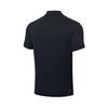Li Ning Badminton Series Solid Color Logo Breathable Quick-Dry Polo Shirt Unisex Tops Black APLR125-9