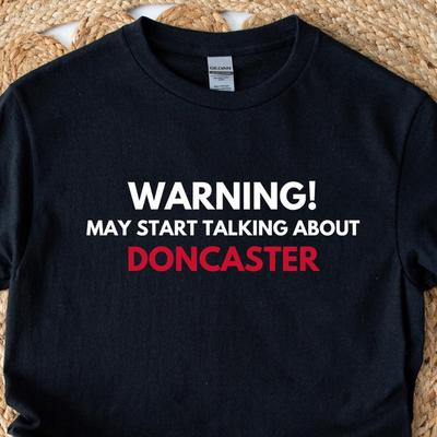 Doncaster Inspired Football T Shirt, Red White Fan Shirt UK, South Yorkshire Supporter Tee, Match Day Outfit, Football Gift