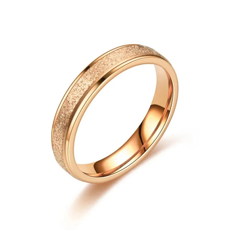 Gold Silver Luxury Wedding Bands Ring for Women Men Jewelry Stainless Steel Engagement Ring Couple Anniversary Gift Anillos