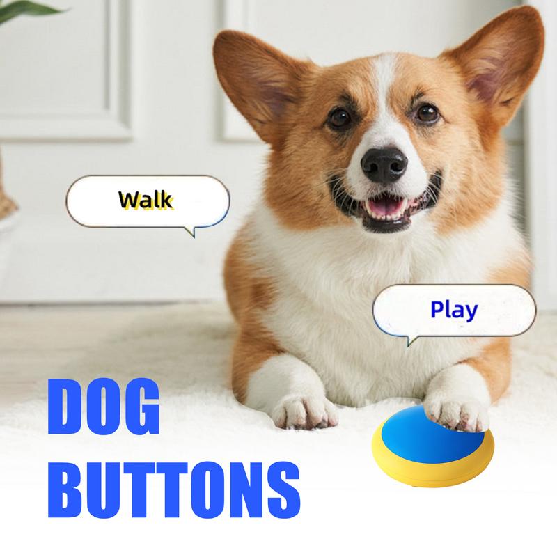 Dog Talking Buttons Recordable Communication Recorder Pet Toys Speaking Aids Training Tool Equipment For Door Outside Classroom
