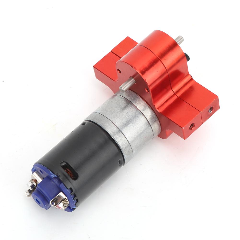 370 Motor Gearbox Transfer Case with Heat Sink RC Accessory Fit for WPL C14 C24 B14 B24 B16 B36Red