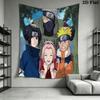 Naruto Team Adventure Wall Tapestry Aesthetic Wall Hanging Printed Fabric Blanket Decorative Tapestries For Bedroom Living Room Home Decor