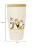 Toa Metal Mofusand Stainless Steel Tumbler with Wooden Lid 350ml [Guinea Pig Test Drive] 53-2091 Beige