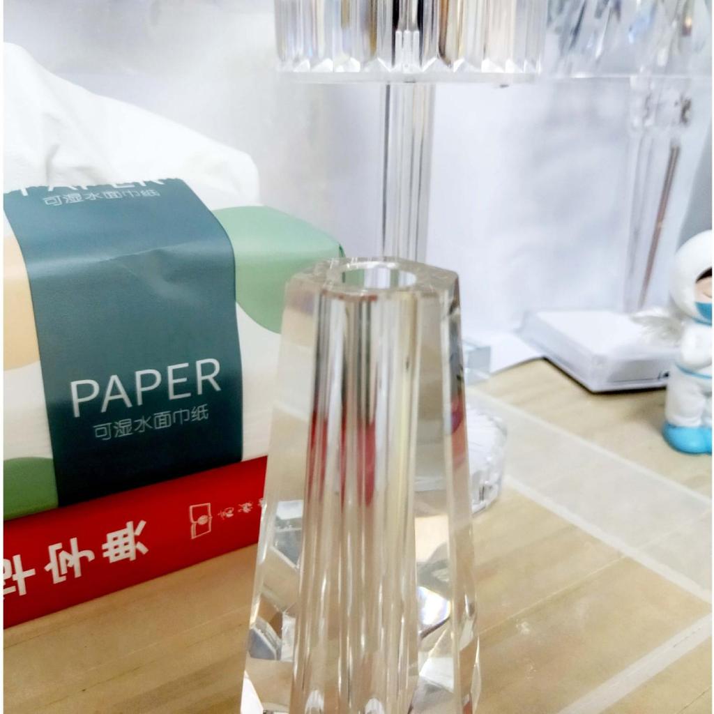 Exquisite Mini Colorful Crystal Rose Flower Vase Ornament Gift