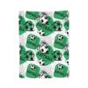 Cartoon Soccer Ball Football Blanket Coral Fleece Plush Print   Multifunction Warm Throw Blanket for Bed Outdoor Bedspreads