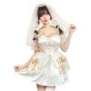 Clearstone Antique Bride Cosplay Halloween Women's Costume, Gold,