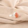 Pietra di Luna Pesca Naturale Argento Sterling Nuovo Anello Regalo Cocktail Amiche Gioielli RR-28-31