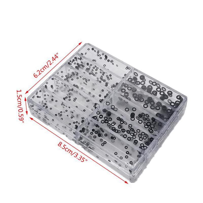 

500 шт., водонепроницаемое резиновое уплотнительное кольцо для часов, уплотнительное кольцо с короной, кольцо для головы часов, прокладка, шайба, инструмент для ремонта часов, аксессуар для часовщика 500Pcs