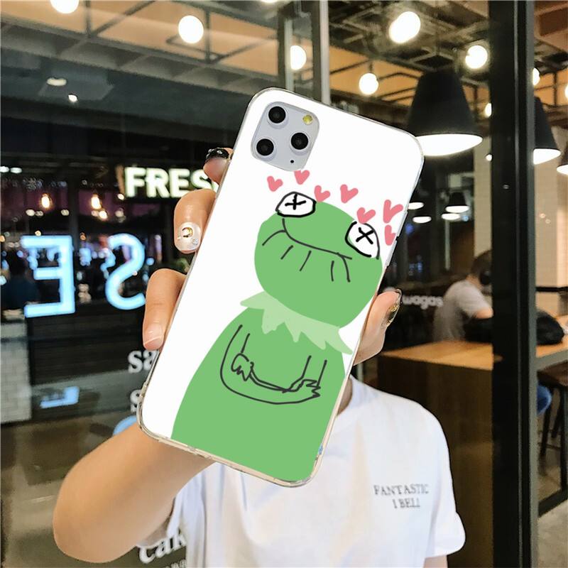 

Чехол для телефона «Лягушка Кермит мем» для iPhone 12 pro max 11 pro XS MAX 8 7 6 6S Plus X 5S SE 2020 XR iphone X or XS