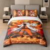 3-teiliges Bettwäsche-Set, Naruto 1 Bettbezug und 2 Kissenbezüge, Bedruckte Bettwäsche-Deko für Gästezimmer