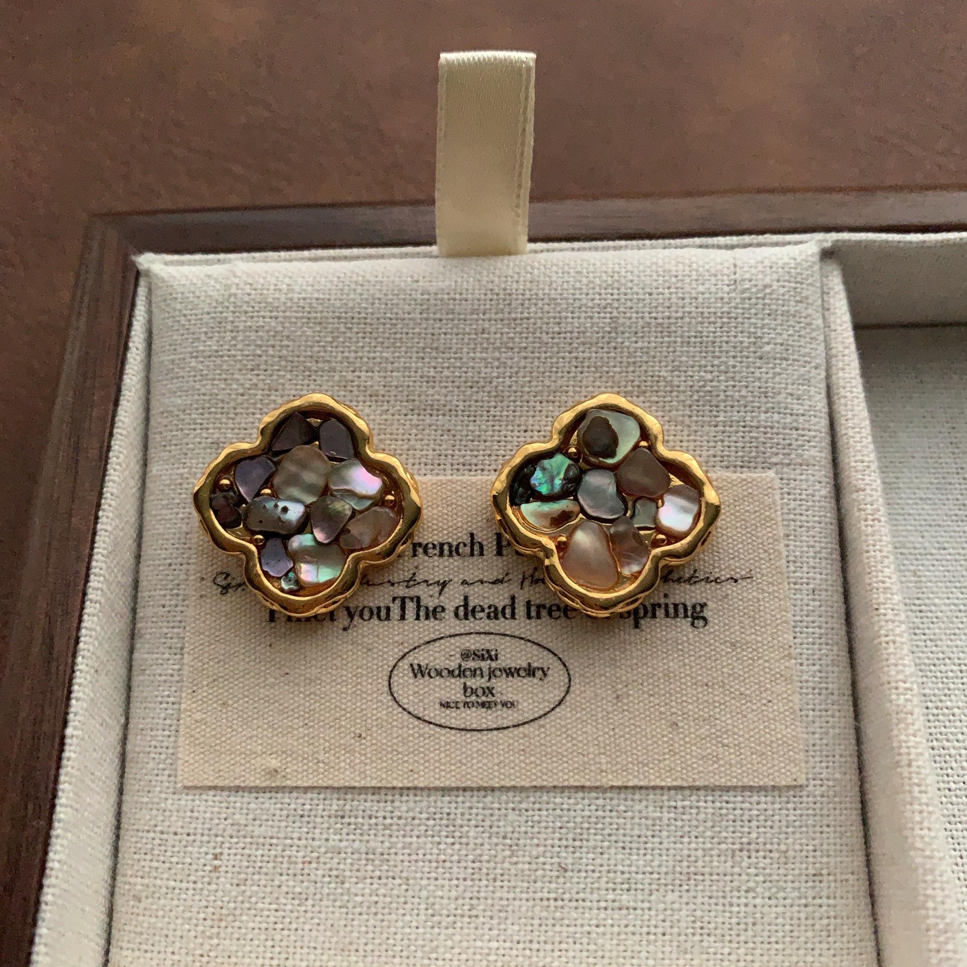 Серьги  Симфония Рябчика  Бабочка Звезда Любовь Ретро Элегантные Легкая Роскошь Изысканные Романтичные Умные Нишевые Серьги