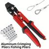 10 Inch Crimping Pliers for Aluminum Sleeves Built with Stainless Steel Material for Rust Resistance and Long Term Durability