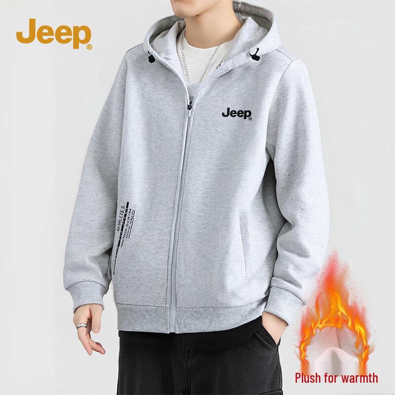 

JEEP Men s Outdoor Fleece Lined Hooded Jacket 2XL