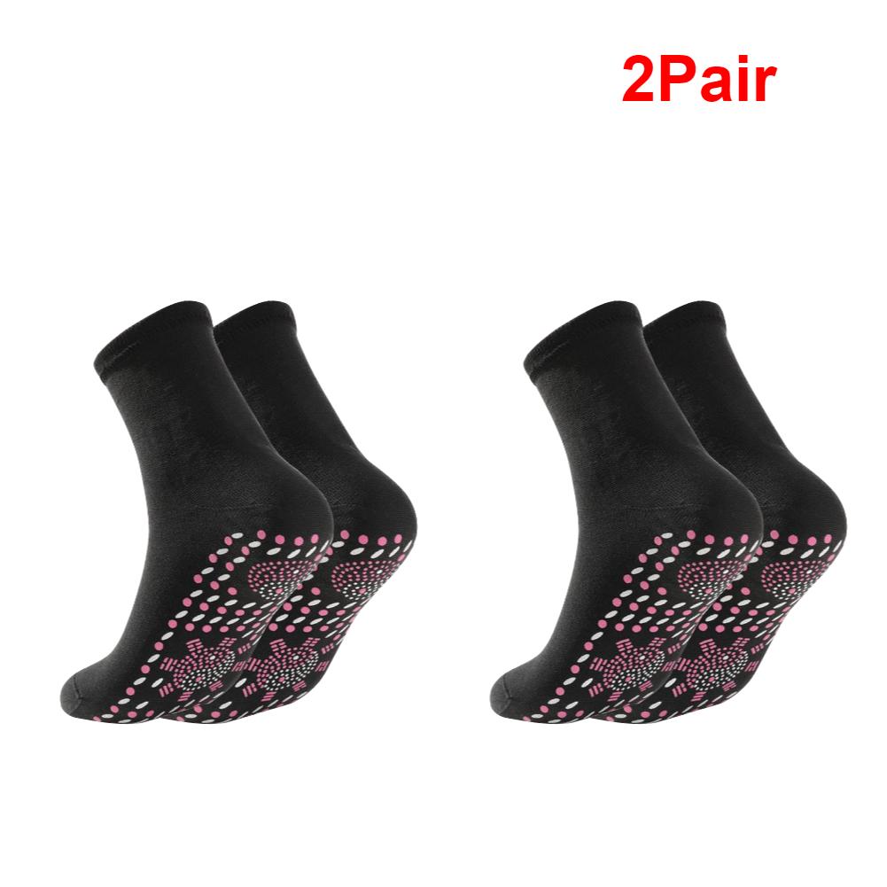 1-2Pairs Winter Self-Heating Socks for Men Women Thermal Heated Socks Elastic Anti-Slip Foot Warmer Outdoor Ski Tube Sock