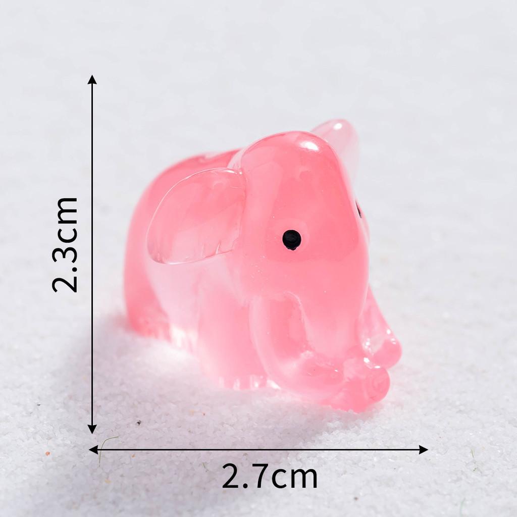 

Micro Landscape Creative Noctilucent Rainbow Mammoth Resin Ornaments Gift For