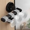 5 Door Stops Anti-Collision Door Handle Buffers, Transparent Wall Protectors, Suitable for Bathroom and Entrance Doors,Safety