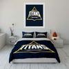 Gujarat Titans Logo Design Bedding Set Print Bedding Set Duvet Cover Pillowcases (1* Duvet Cover 2* Pillowcases Do Not Include Comforter)
