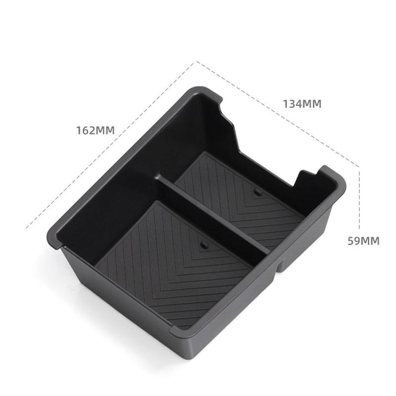For Renault Dacia Duster 2025 2026 Car Armrest Storage Box ABS Center Console Tray Tidying Organizer Auto Interior Accessories